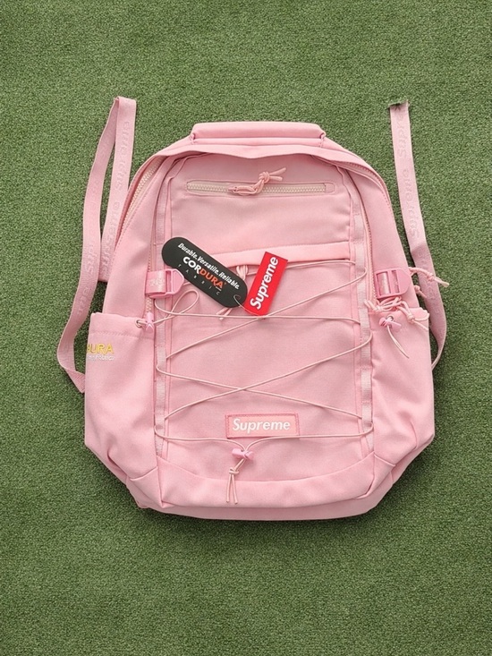 Supreme Handbags - Supreme Pink Cordura Backpack
